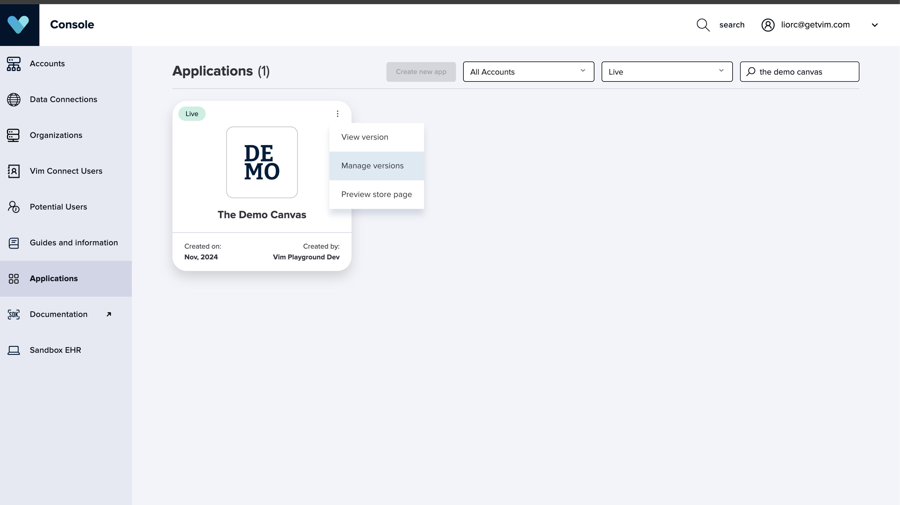 manage versions